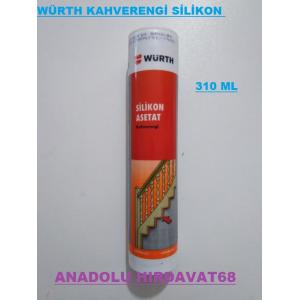 WÜRTH KAHVERENGİ SİLİKON GÜÇLÜ SİLİKON KAHVE RENK 310 ML GERMANY