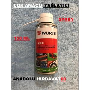 WÜRTH MULTİ ÇOK AMAÇLI PAS SÖKÜCÜ YAĞLAYICI SPREY YAĞ 150 ML