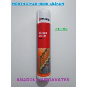 WÜRTH SİYAH RENK SİLİKON GÜÇLÜ SİLİKON SİYAH RENK 310ML GERMANY