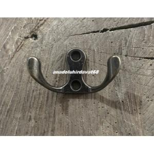 DMR ANTİK BAKIR İKİLİ MİNİ ASKI İNCE ÇİFTLİ BARDAK ASKI VESTİYER TAKI ASKISI 48*27MM 6LI