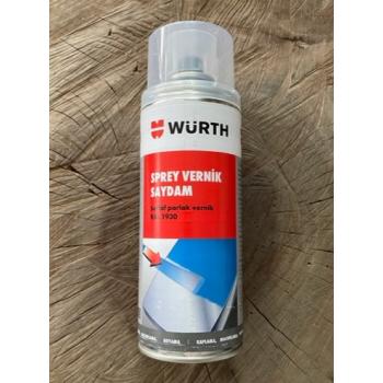 WÜRTH 400ML SPREY VERNİK ŞEFFAF PARLAK VERNİK YÜKSEK KALİTE GERMANY