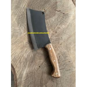 DMRT KARBON ÇELİK SATIR KAMP SATIRI AVCI SATIRI AĞZI DÖNMEZ ÇELİK KASAP SATIRI 550GR