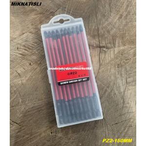 KLN BLK İMPACT PZ2 15CM UÇ SUNTA VİDA SIKMA UCU YILDIZ BİTS UÇ AHŞAP VİDA UCU 10ADET