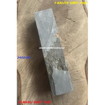 DAMLA ELMASLI GİRİT TAŞI YAĞLI BIÇAK BİLEME TAŞI GİRİT TAŞI BİLE TAŞI DOĞAL YAĞ TAŞI 3400GR