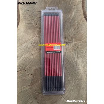 KLN BLK PH2 30CM UÇ SAC VİDA SIKMA UCU YILDIZ BİTS UÇ SUNTA VİDA UCU 10ADET