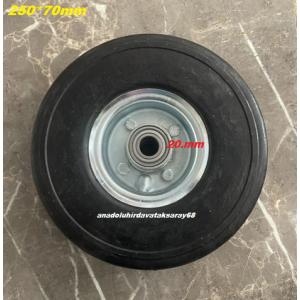DRN AĞIR YÜK TAŞIMA TEKERİ GENİŞ TABAN DUBLEX DOLGU TEKER EL ARABASI TEKERİ 250*70MM