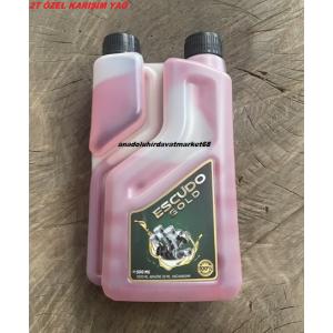 ESCUDO 500ML 2 ZAMANLI MOTOR YAĞI BENZİNE KATILAN YAĞ TIRPAN AĞAÇ MOTOR YAĞI 1*30ML