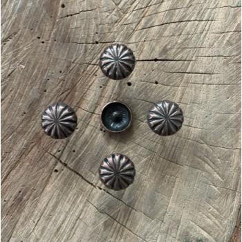 ÇİÇEK KABARA RAPTİYE KOLTUK KAPI ÇİVİSİ ANTİK BRONZ RENK 16MM 20ADET