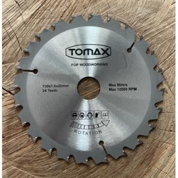 TOMAX 130MM ELMAS TESTERE AHŞAP MDF SUNTA KESİCİ GÖBEK 20MM