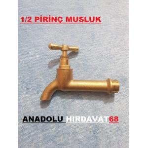 YLP PİRİNÇ MUSLUK 1/2 BAHÇE MUSLUGU KISA