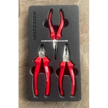 İZELTAŞ PRO 170MM PENSE SETİ CARBON ÇELİK YANKESKİ KARGABURUN RED OPAK SERİ ORJ